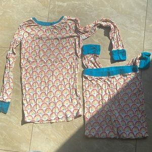 Little Sleepies Rainbow 2 Piece PJ set | Bamboo | Size 7/8